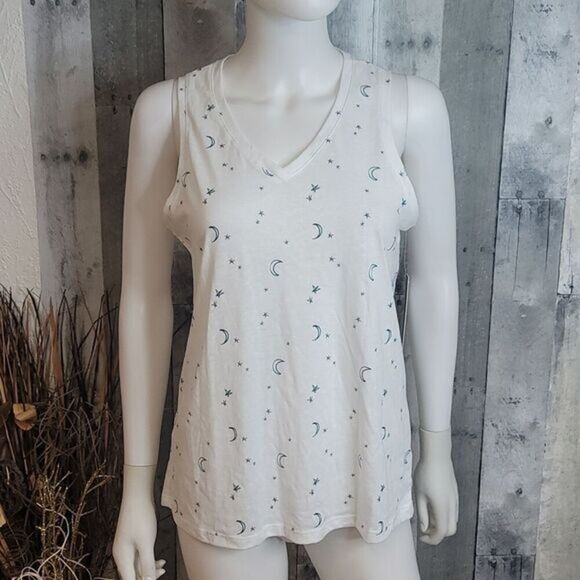 NICOLE Miller Moon And Stars everyday soft tank top - Picture 1 of 9